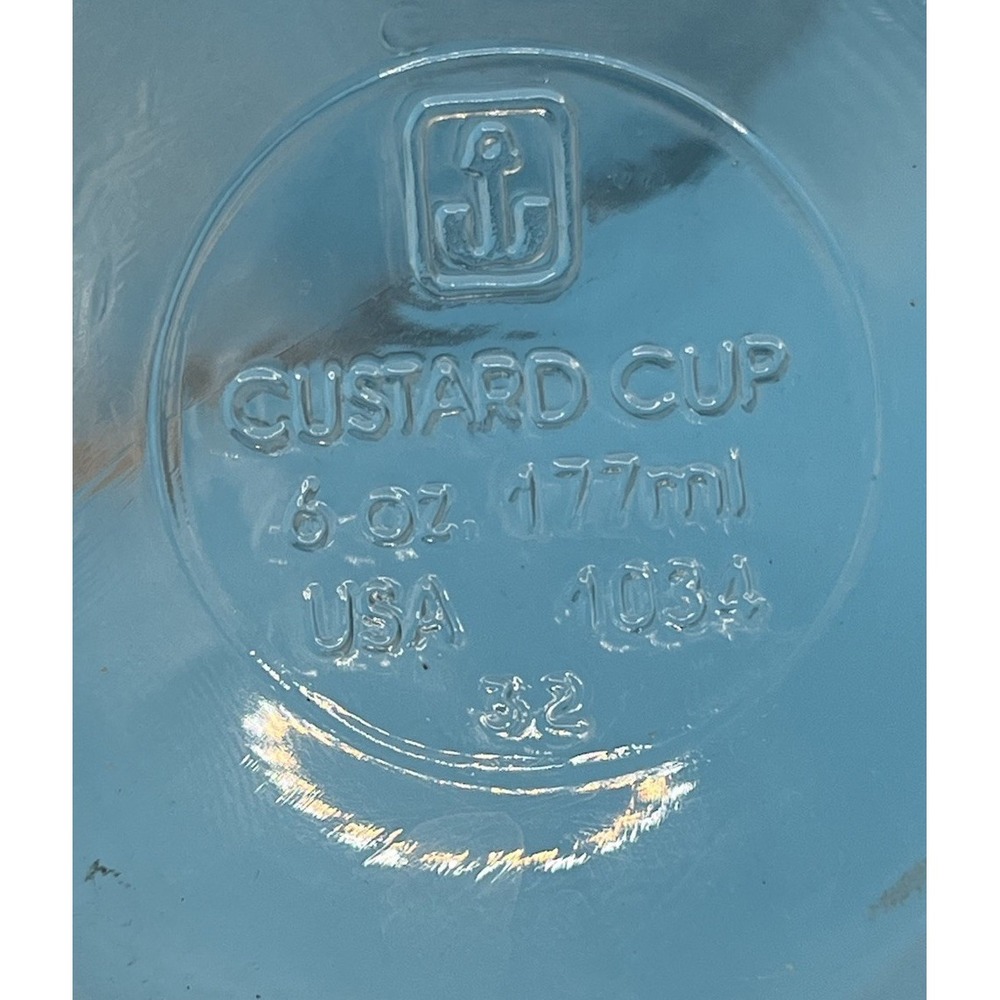 Anchor Hocking Vintage Glass 6oz 177 mL Custard Cup - Picture 4 of 4